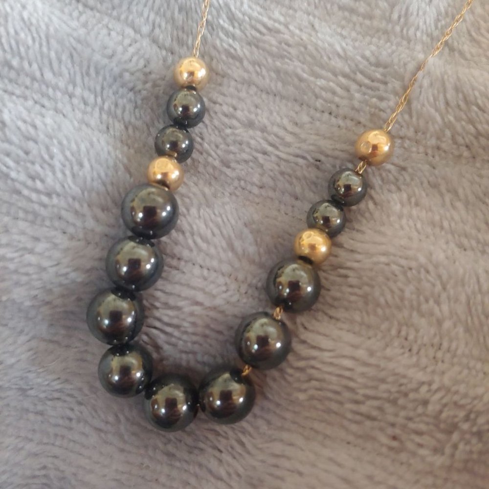Vintage Add A Bead Necklace 14K Gold